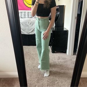 Zara marine straight jeans